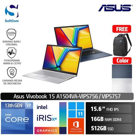 Jual Asus A1504VA VIPS756 VIPS757 I7 1355U 16GB 512GB SSD W11 Vivobook