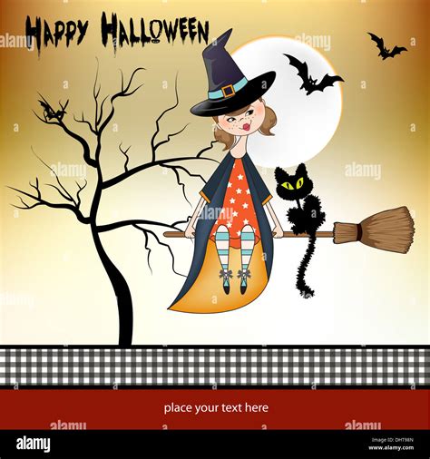 Halloween witch background Stock Photo - Alamy