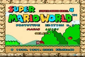 Super Mario Bros 4 Super Mario World Prototype : Mario Luigi🍄🌟