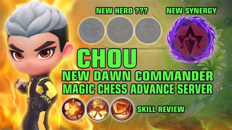 New Update Dawn Commander Hero And Synergy In Magic Chess Advance Server Youtube