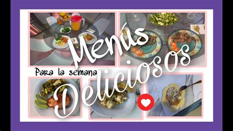 DELICIOSOS 5 PLATILLOS PARA LA COMIDA RAPIDAS Y NUTRITIVAS YouTube