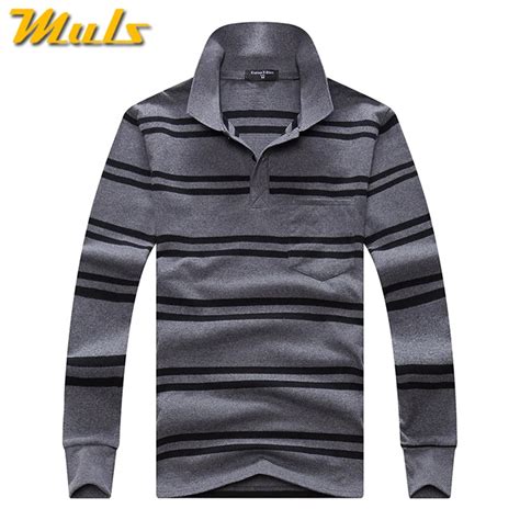 21colors Striped Polos Shirt Men Long Sleeve Cotton Mens Polo Tops Spring Autumn Brand Male Polo