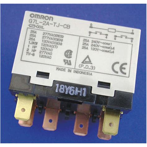 Omron G7l 2a Tj Cb Ac200240 1ych3 密閉型パワーリレー 25a 200240vac Dpst 日本