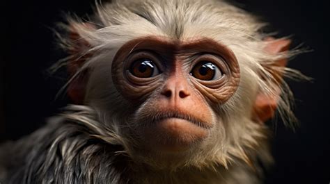 Eyes Closed Image Of Close Up Monkey With Big Backgrounds | JPG Free ...