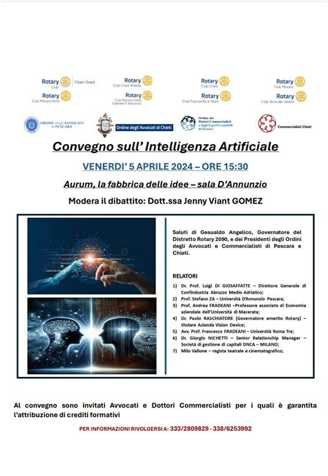 All Aurum Di Pescara Convegno Sull Intelligenza Artificiale Rete8