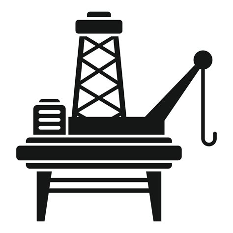 Rig Platform Icon Simple Vector Sea Oil 15156636 Vector Art At Vecteezy