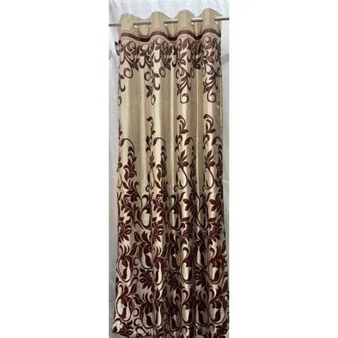 Mufa Eyelet Floral Printed Polyester Window Curtain Size Feet At