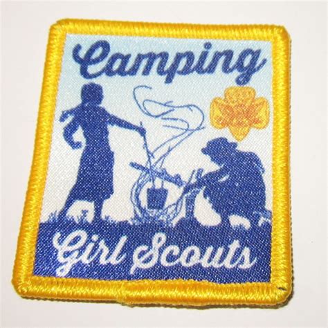 Vintage Style Girl Scout Fun Patch “camping Girl Scouts” Haute Juice