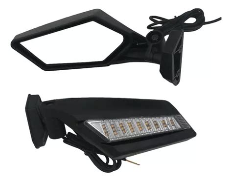 X3 Espejo Lateral Utv Con Señal De Giro Led Para Can Am X3 Meses Sin