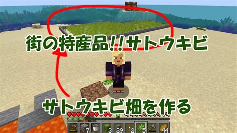 【minecraft】3 サトウキビ畑を作る Youtube