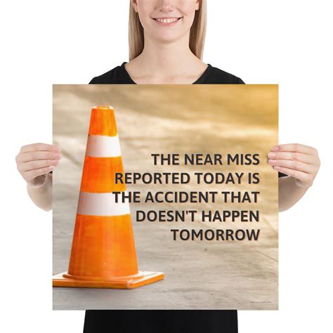 The Near Miss Premium Safety Poster Inspire Safety