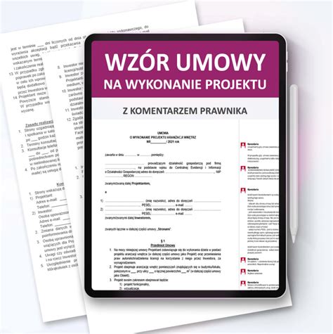 Wzór UMOWY na wykonanie projektu Akademia Dobrego Projektu