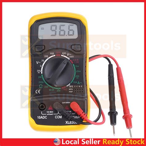 Digital Multimeter Xl830l Dt 830b Lcd Volt Meter Ammeter Voltmeter Amps Ohms Tester Acdc Ohm