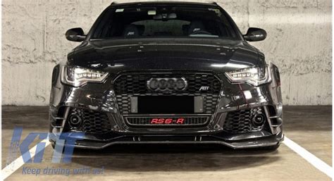 Complete Front Bumper With Add On Spoiler Lip Suitable For Audi A C