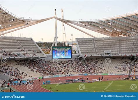 Athens Olympic Stadium during Event Editorial Stock Photo - Image of ...