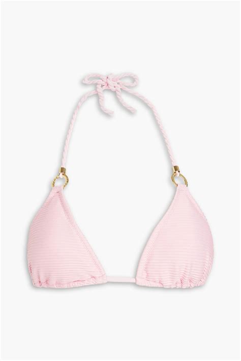 Heidi Klein Ribbed Triangle Bikini Top The Outnet