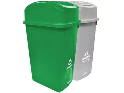 Set 2 Botes De Basura Ecologico Reciclaje Tapa Balancin 65lt En México Clasf Casa Y Jardin