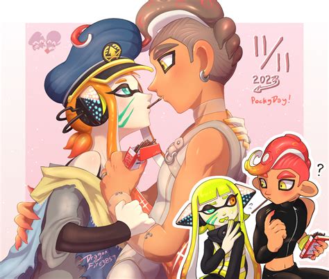 Pocky Day Captain Agent X Agent Dragonfire Illustrations