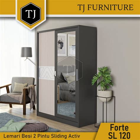 Jual Activ Lemari Pakaian Besi Lemari Baju Sliding Minimalis Pintu