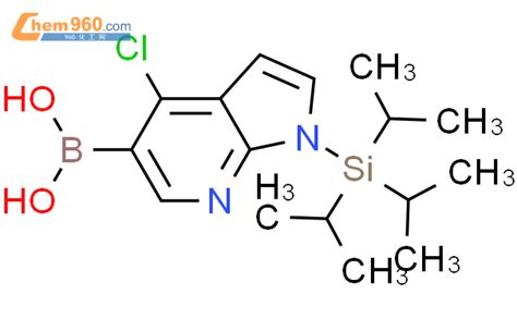 685513 99 9 9CI 4 氯 1 三 1 甲基乙基 硅酯 1H 吡咯并 2 3 b 吡啶 5 基 硼酸化学式结构式