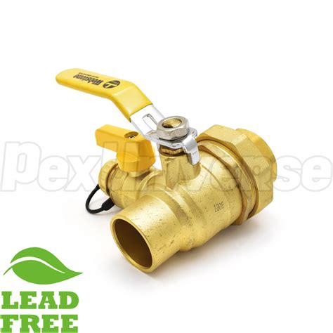 Webstone Pro Pal W Sweat X Treaded Union Brass Ball Valve W