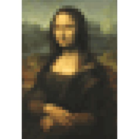 Mona Lisa Pixel Art Easy