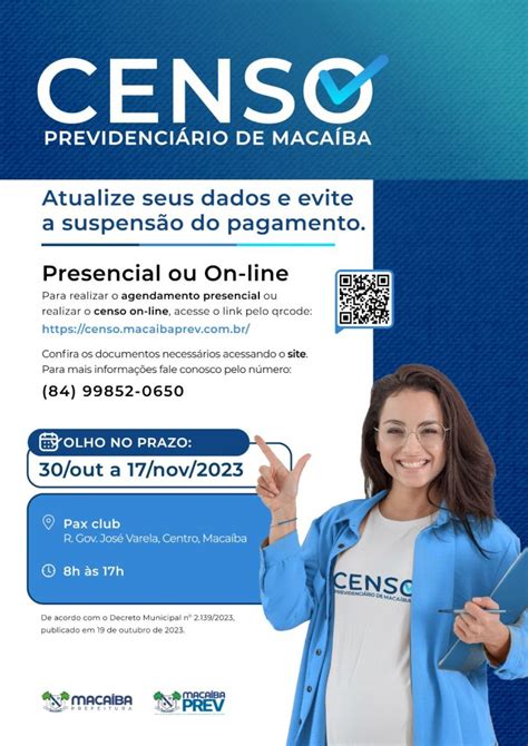 Censo Previdenci Rio De Maca Ba Instituto De Previd Ncia Dos