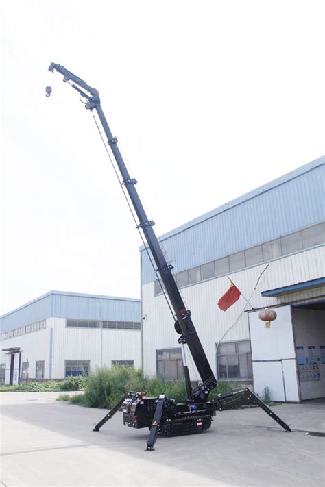 Hydraulic Floor Wall Lift Mini Spider Crawler Ton Mobile Boom Crane