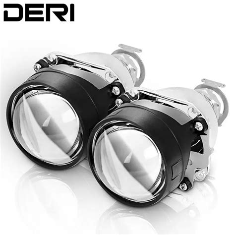 2 Pçs Hid Lentes Do Projetor H4 H7 Soquete Lâmpadas Led Para Farol De