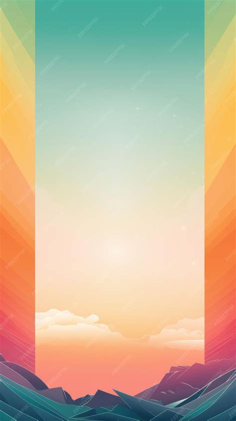 Premium Photo | A colorful background with an open door and a sunset in ...