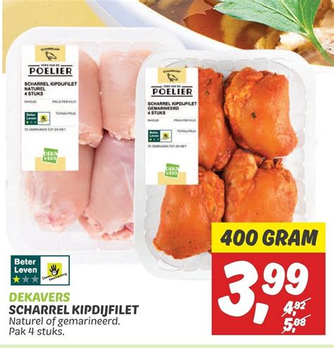 SCHARREL KIPDIJFILET 400g Aanbieding Bij Dekamarkt