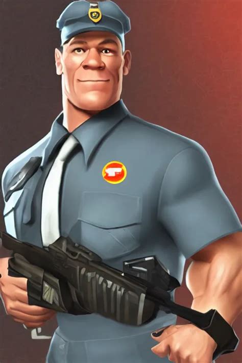 John Cena Is Spy From Team Fortress 2 Meet The John Stable Diffusion