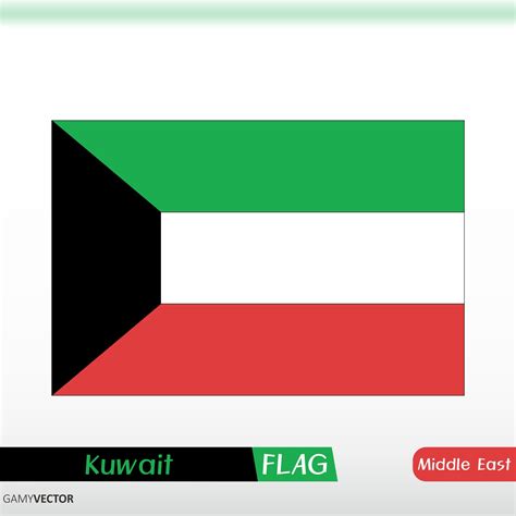 Kuwait Flag Vector | GamyVector