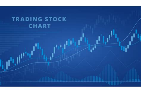 Candlestick chart, trading graphic online. Financial concept with fore ...