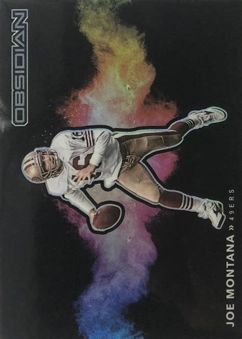 Joe Montana 2021 Obsidian CB 17 Black Color Blast SSP Price Guide