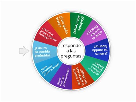 Ruleta De Preguntas Para Conocernos Random Wheel