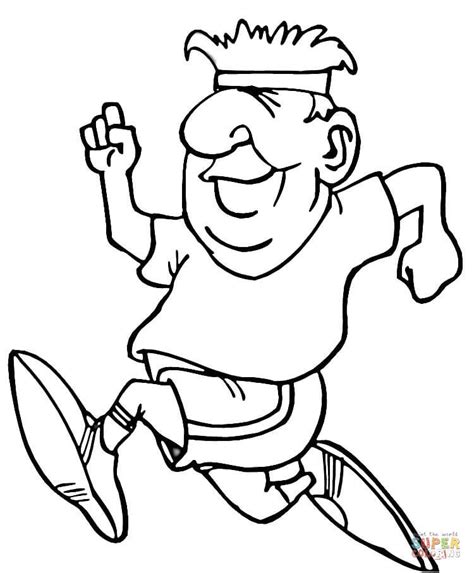 Coloriage Coureur Coloriages à imprimer gratuits