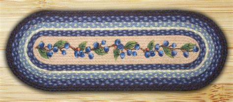 13" x 36" Winter Elk Braided Jute Oval Table Runner - Tableware