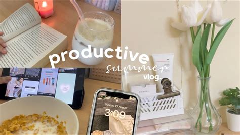 Productive Summer Vlog☀️ Pinterest Girl 🍃 Building Healthy Habits In