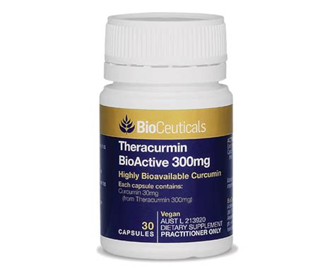 Bioceuticals Theracurmin BioActive 300mg 30 Capsules | Healthylife
