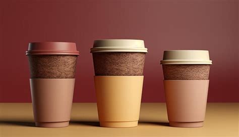 Premium Photo Hot Coffee In A Disposable Cup With Lid Generated By AI