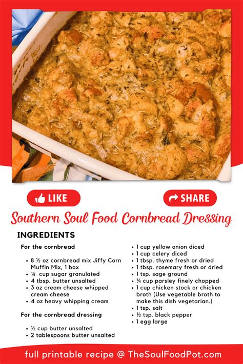 9 Best Black Folks Soul Food Cornbread Dressing Recipes - The Soul Food Pot