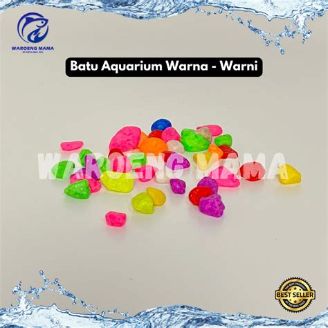 Jual Batu Hias Warna Warni Aquascape Dekorasi Dasar Aquarium Gram