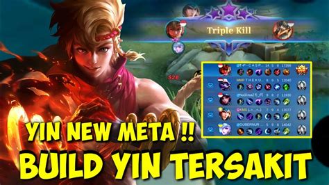 BUILD YIN TERSAKIT 2022 TERBARU YIN TOP GLOBAL MOBILE LEGENDS 1 YouTube