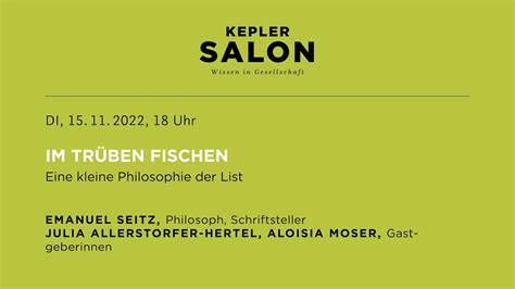 Kepler Salon Stichproben Im Tr Ben Fischen Youtube