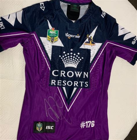 Josh Addo-Carr Personally signed 2017 Jersey-Melbourne Storm Premiers - Pro Sports Memorabilia