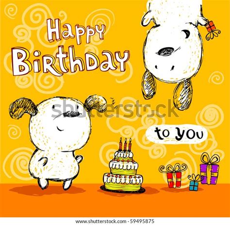 Birthday Card Friends Stock Vector (Royalty Free) 59495875 | Shutterstock