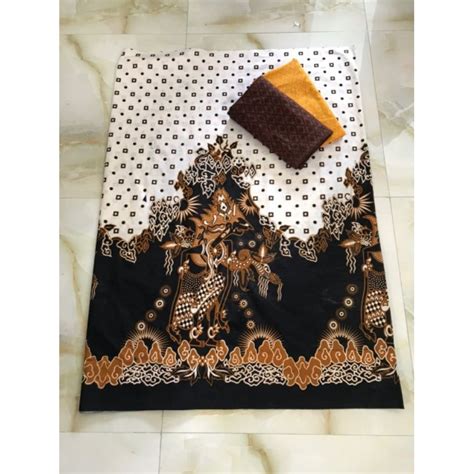 Jual Kain Batik Print Putihan Kain Batik Monokrom Hitam Putih Batik