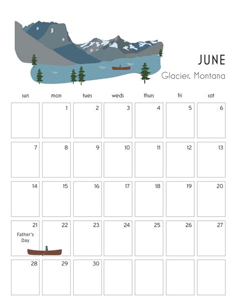 National Parks Calendar on Behance