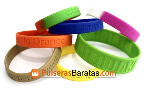 Pulseras De Silicona Personalizadas Pulserasbaratas